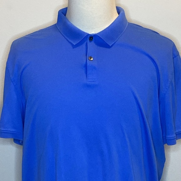 Calvin Klein Collared Polo Shirt in 100% Blue Cotton (sz XL) - Picture 2 of 5